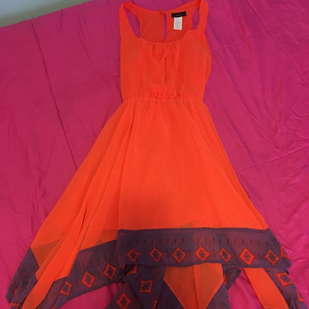 Orange And Purple Dress